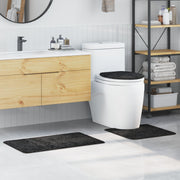 Lot de 3 tapis de bain Gris foncé Polypropylène Antidérapant V9882 Vetonek