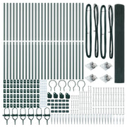Cerca de Malla Soldada  con 13 Postes de Punta Verde 1.4x50 m de Acero V2881 Vetonek