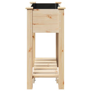 Plantador de Jardín con Estante 71x37x76 cm de Madera Maciza de Pino V0548 Vetonek