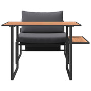 2-Piece Garden Dining Set with Individual Seat and Anthracite Cushions V9713 Vetonek