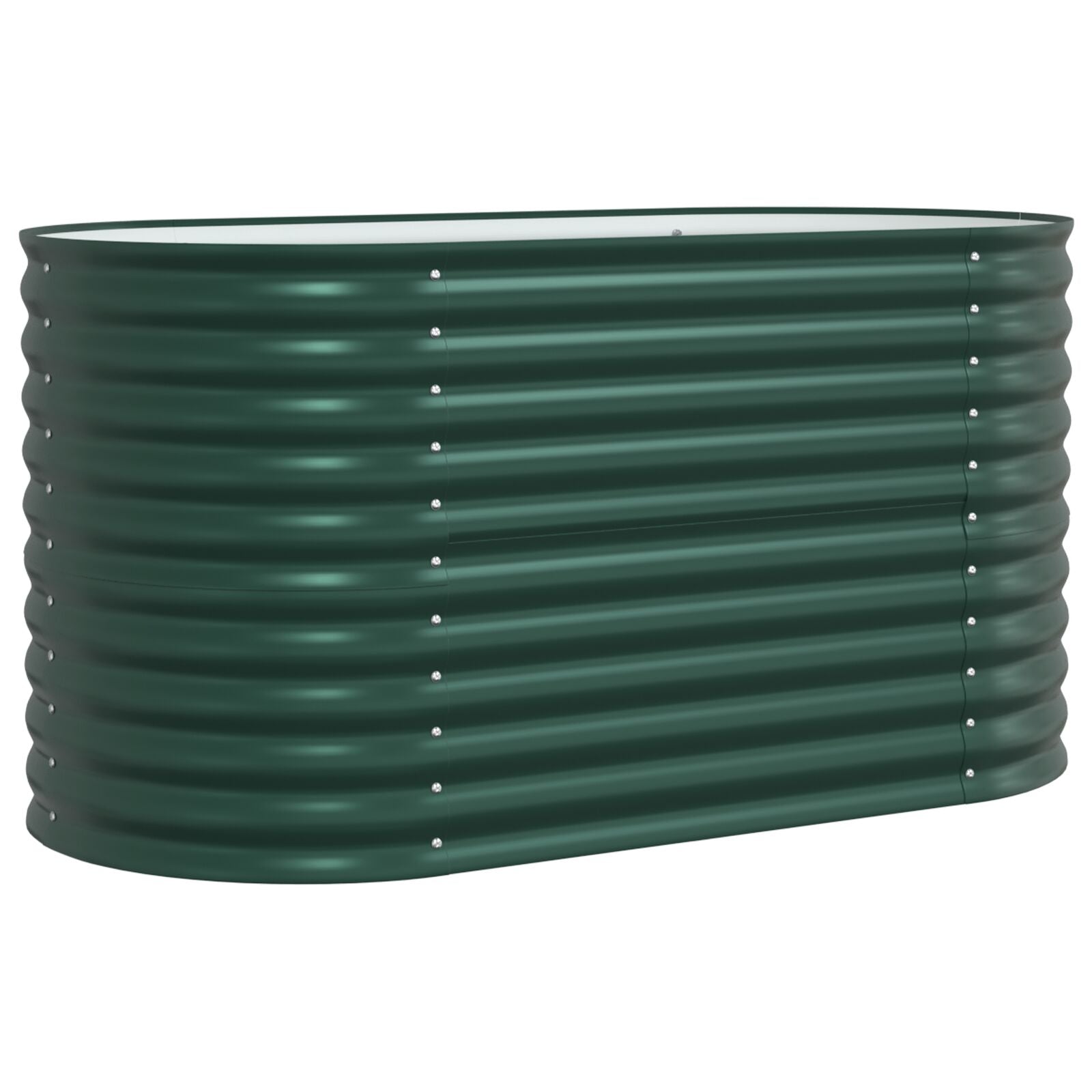 Huerto Elevado Verde 160x80x81 cm de Acero Galvanizado V3542 Vetonek