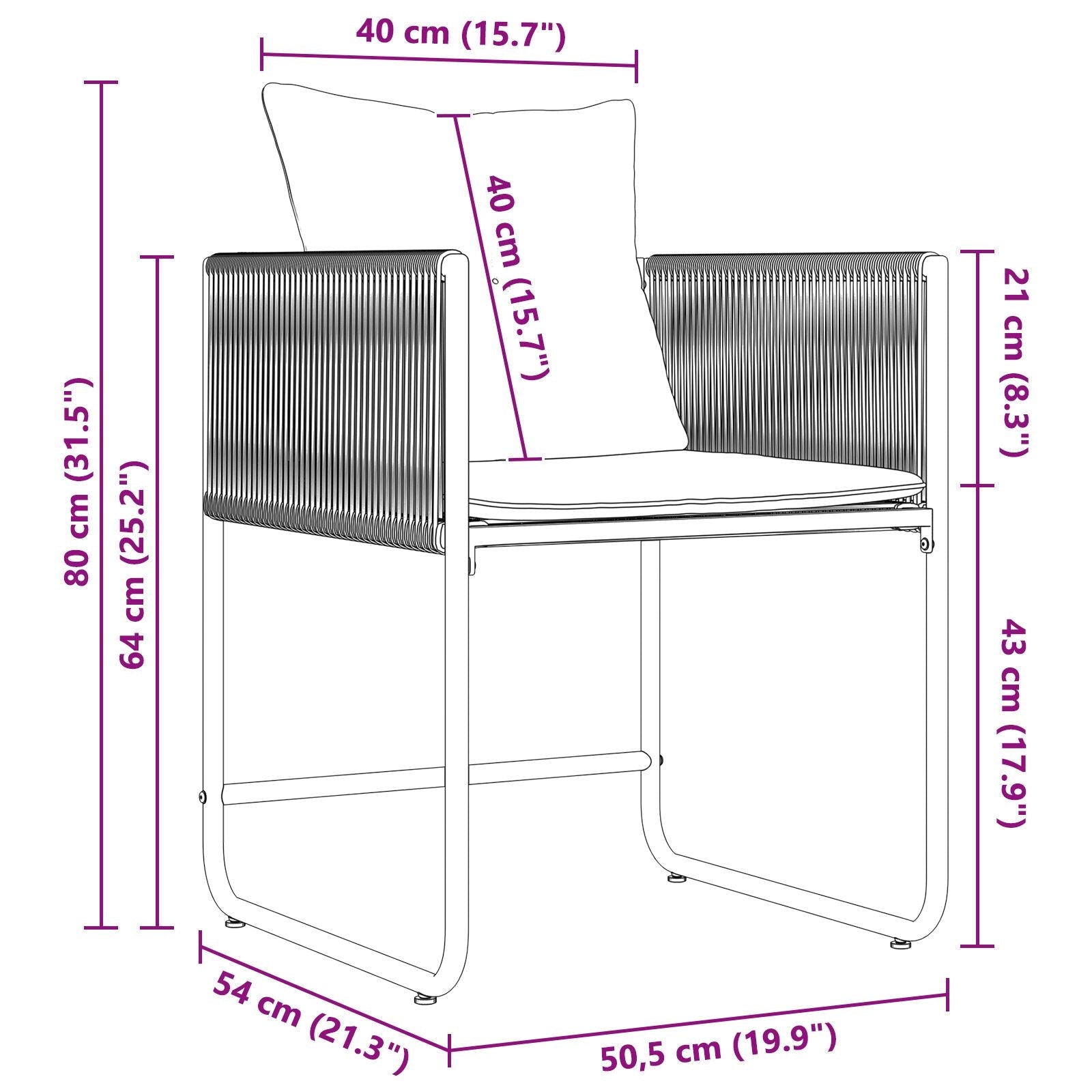 6 Piece Garden Dining Set with Steel Cushions and Synthetic Rattan V1590 Vetonek