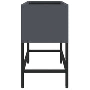 Jardinera Elevada 60x26x45 cm Acero Antracita V9739 Vetonek