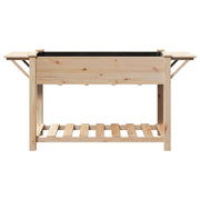 Macetero de Jardín con Estantes 155x59x76 cm de Madera Maciza de Pino V0630 Vetonek
