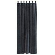 Blackout curtains with suspension ties 2 pcs Dark gray velvet V3280 Vetonek