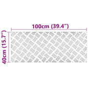 Marches en caoutchouc gris 100 x 40 x 0,3 cm Marches rectangulaires V7493 Vetonek