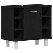 Juego de Muebles de Baño Conjunto de 3 Roble Negro V0356 Vetonek