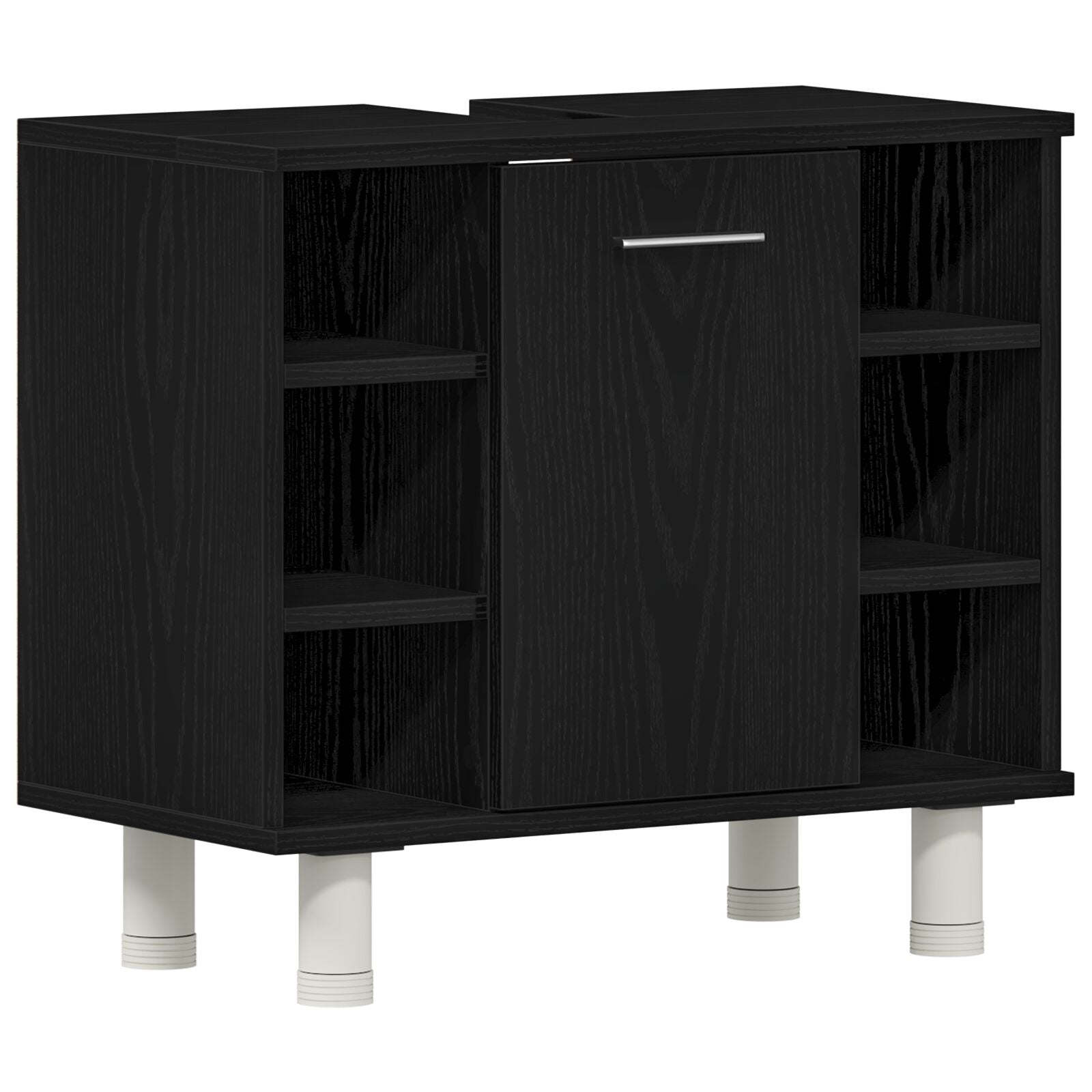 Juego de Muebles de Baño Conjunto de 3 Roble Negro V0356 Vetonek