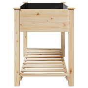 Jardín Planter con Estante 115x59x76 cm Madera Maciza de Abeto V0555 Vetonek
