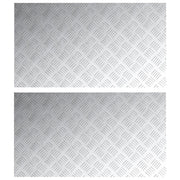 Plaques en aluminium avec diamant 2 pcs Antidérapant 90x50 cm V7684 Vetonek