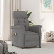 Massage Chair Dark Gray Microfiber Fabric V4197 Vetonek