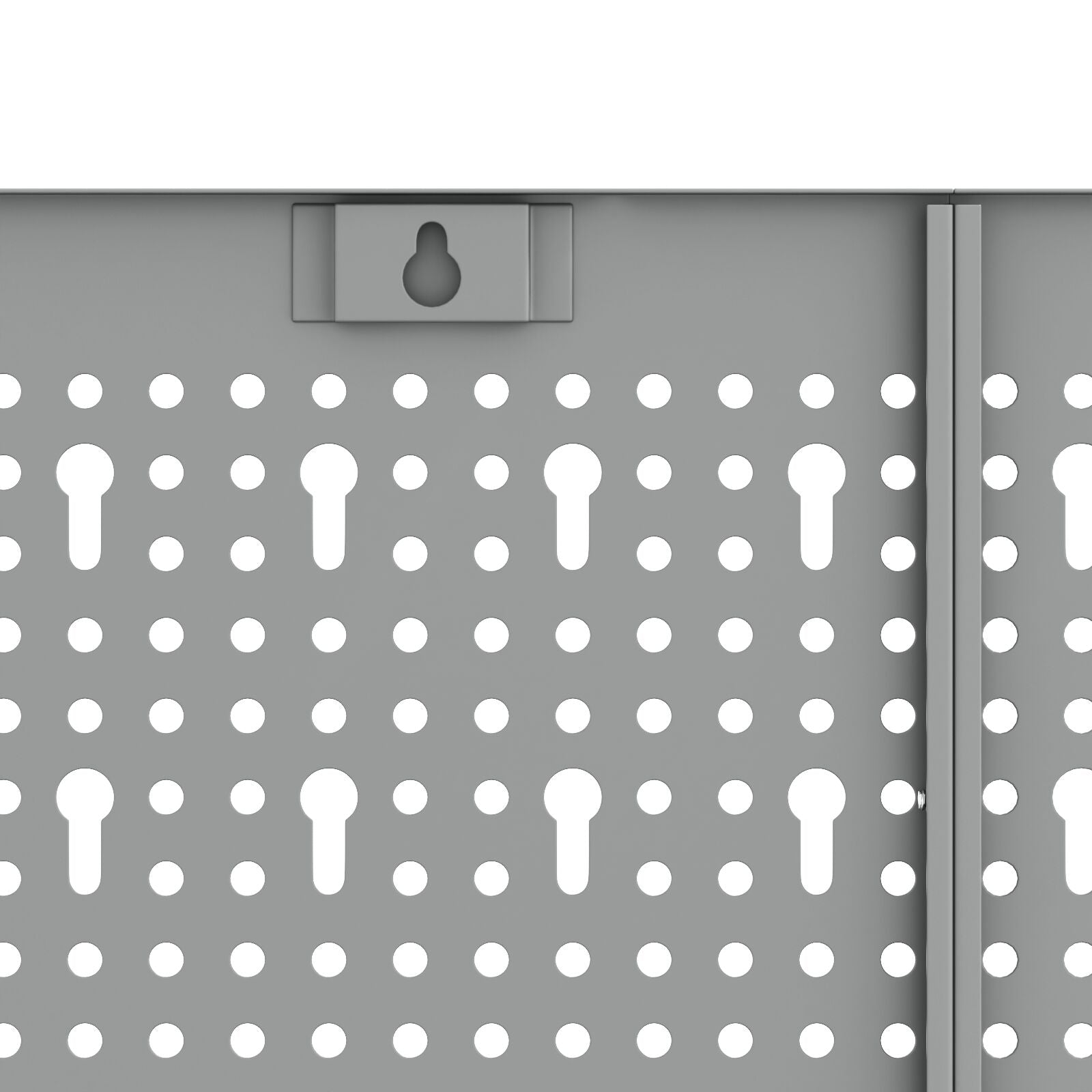 Tableros de Perforación 3 pcs con 15 Accesorios Gris 50x80 cm Acero V0254 Vetonek