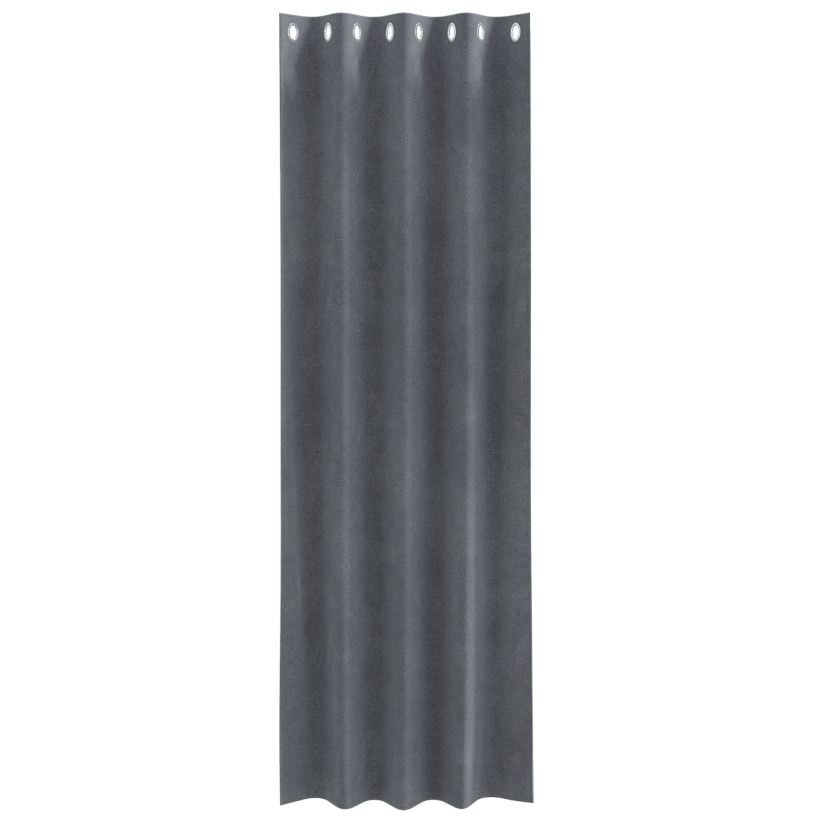 Blackout Curtains with Eyelets 2 pcs of Light Gray Velvet V3761 Vetonek