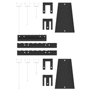 Tableros de Perforación 3 pcs con 15 Accesorios Gris 50x80 cm Acero V0254 Vetonek