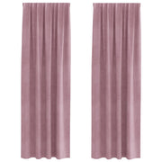 Blackout Curtains with Top Tape 2 pcs Dark Pink Velvet V3389 Vetonek
