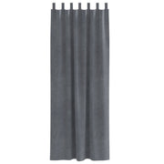 Blackout Curtains with Suspension Ties 2 pcs Light Gray Velvet V3877 Vetonek