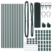 Cerca de Alambre Soldada  con 13 Postes Verde 0.8x25 m Acero V8846 Vetonek
