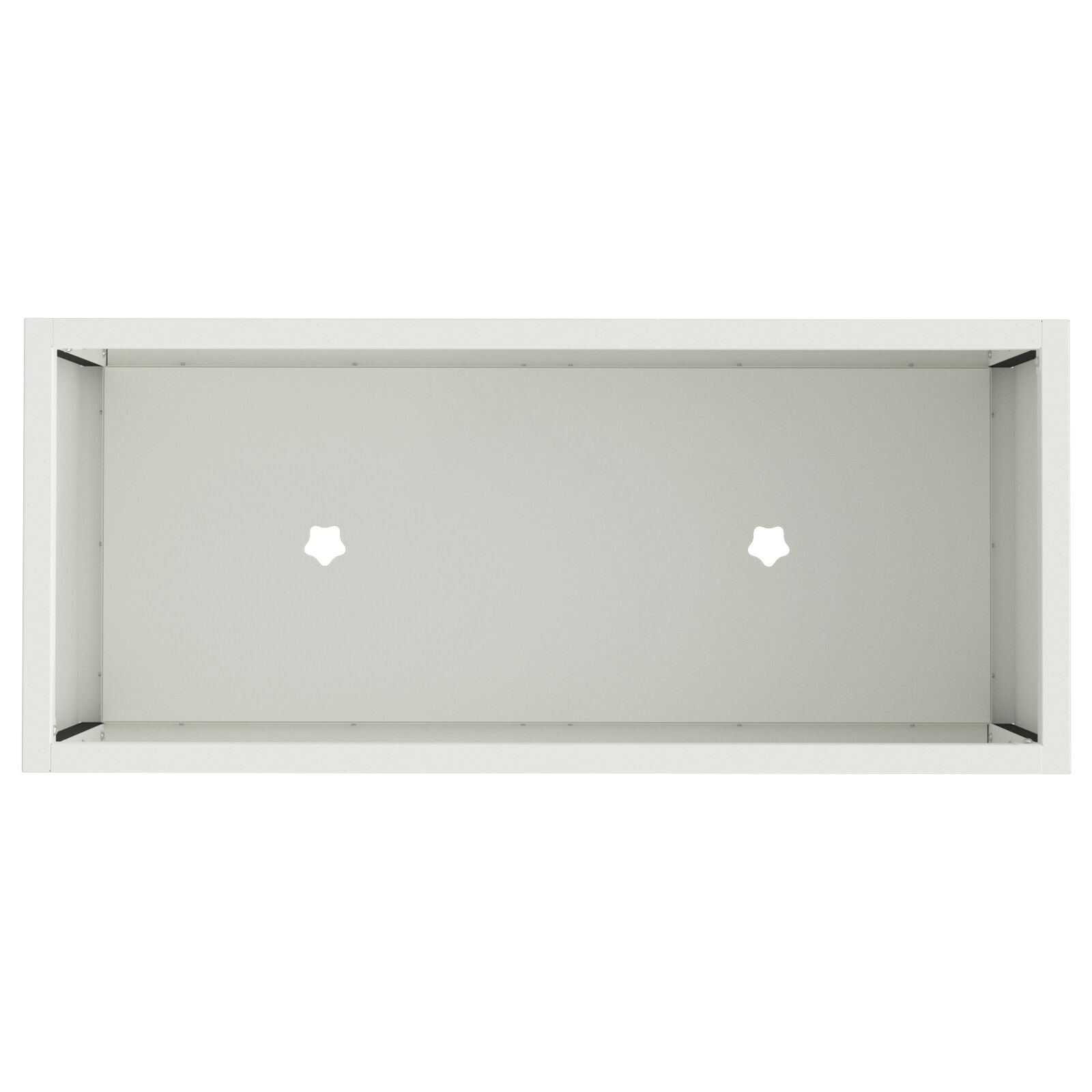 Jardinera Elevada 60x26x45 cm Acero Blanco V9722 Vetonek