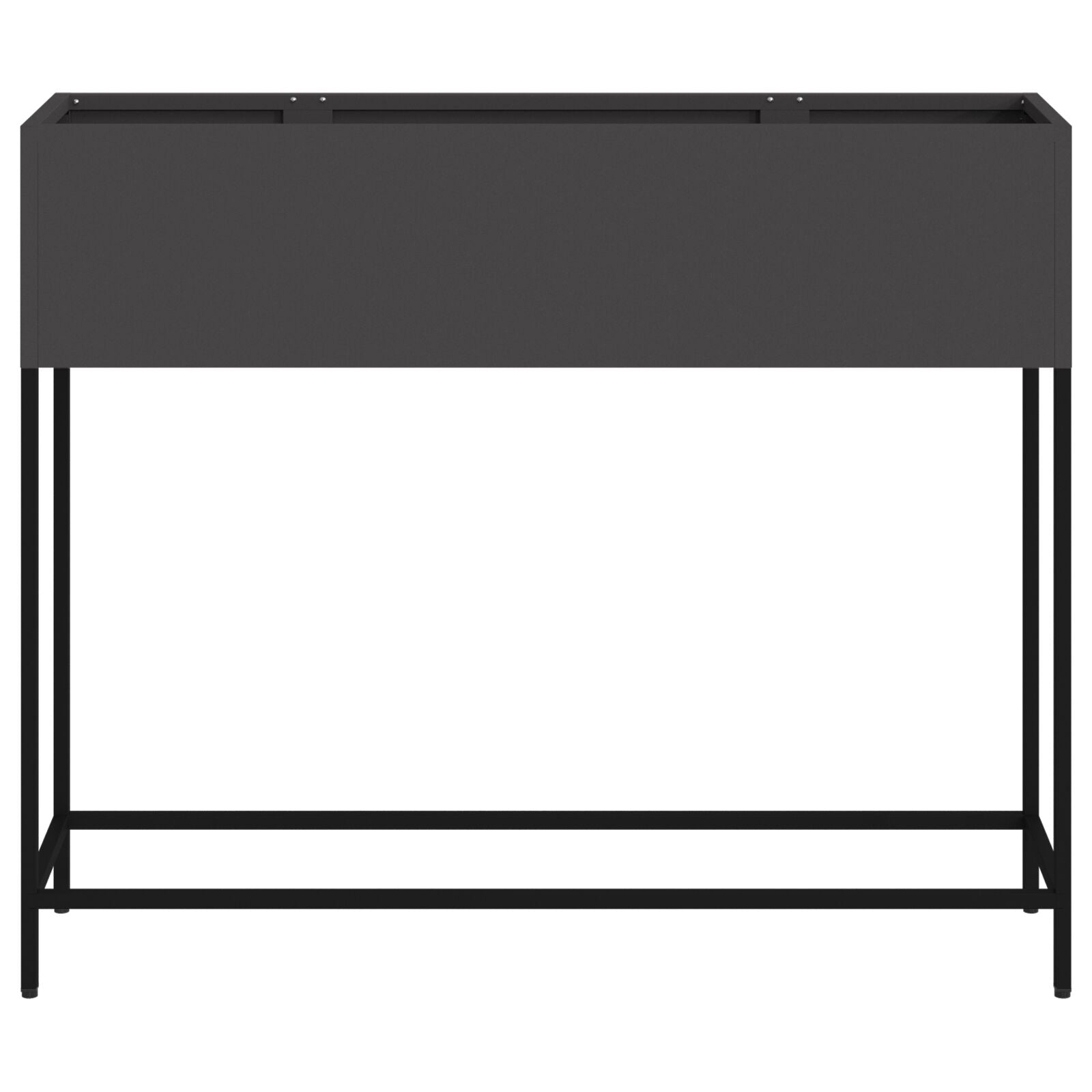 Huerto Elevado 100x26x82 cm Acero Negro V9647 Vetonek