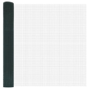Cerca de Alambre Soldada  con 13 Poste Flangados Verde 1x50 m Acero V6339 Vetonek