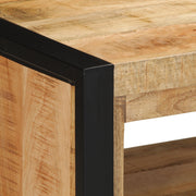 Shoe Bench 100x40x50 cm Solid Rough Mango Wood V9744 Vetonek