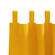 Blackout curtains with hanging loops 2 pcs Mustard Yellow Velvet V3730 Vetonek