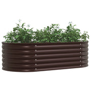 Huerto Elevado Marrón 160x80x44 cm de Acero Galvanizado V3696 Vetonek
