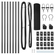 Cerca Metálica Soldada  con 7 Postes Gris 0.6x10 m Acero V9638 Vetonek