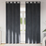 Blackout Curtains with Eyelets 2 units Light Gray Velvet V3488 Vetonek