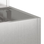 Macetero de jardín de tres niveles 90x90x35 cm Acero inoxidable V9265 Vetonek