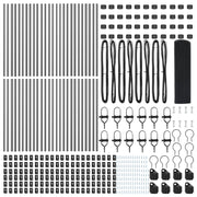 Cerca de malla soldada  con 13 postes gris 0.8x100 m acero V0672 Vetonek