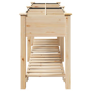 Jardín Planter con Rejillas 115x59x76 cm Madera Sólida de Pino V0685 Vetonek