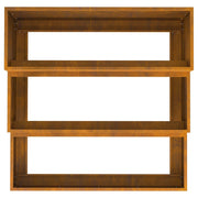 Macetero de Jardín de 3 Niveles 90x90x35 cm Acero Corrosivo V9289 Vetonek