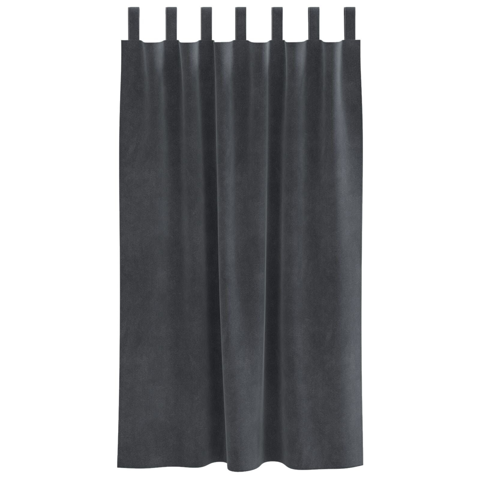 Blackout Curtains with Hanging Ties 2 pcs of Light Gray Velvet V3556 Vetonek