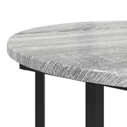 Mesa Lateral 2 pcs Gris Sonoma de Madera y Metal V4375 Vetonek
