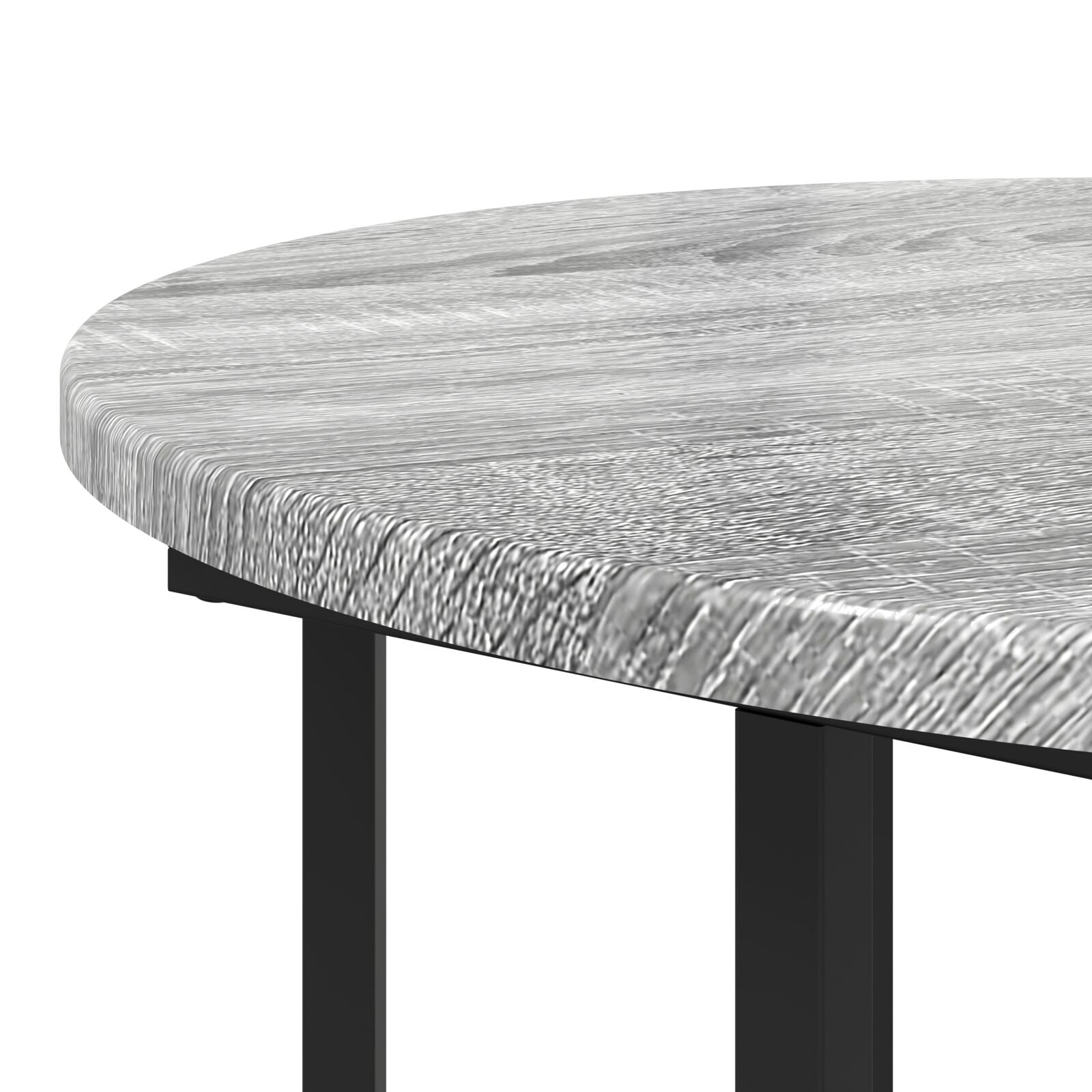 Mesa Lateral 2 pcs Gris Sonoma de Madera y Metal V4375 Vetonek