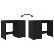 Bureau en chêne noir 100x49x75 cm Bois travaillé V2022 Vetonek