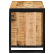 Shoe Bench 100x40x50 cm Solid Rough Mango Wood V9744 Vetonek