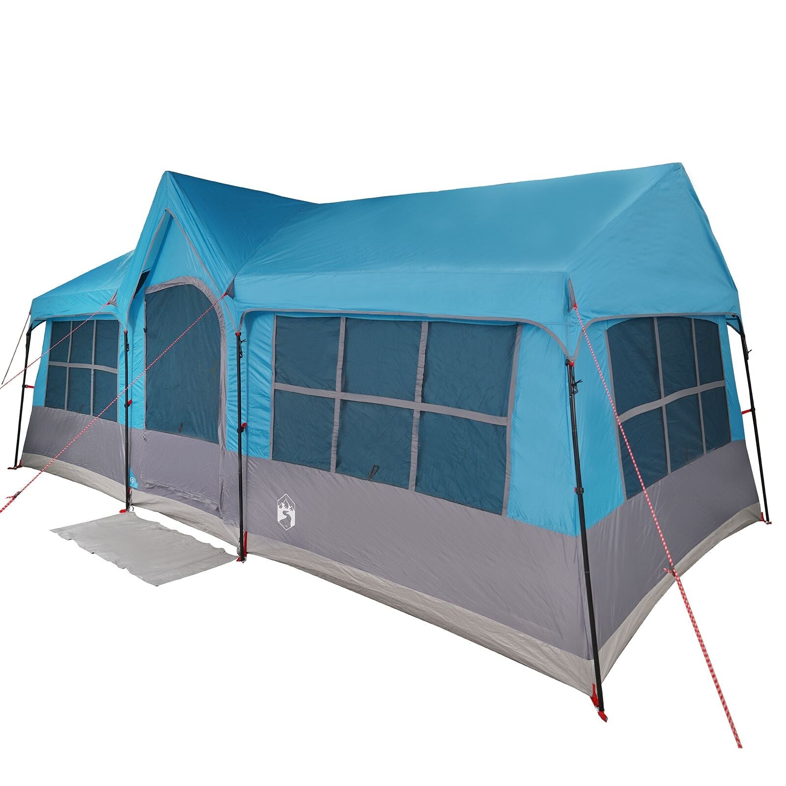 Camping Tent with Blue Windows 12 Persons Waterproof V5094 Vetonek