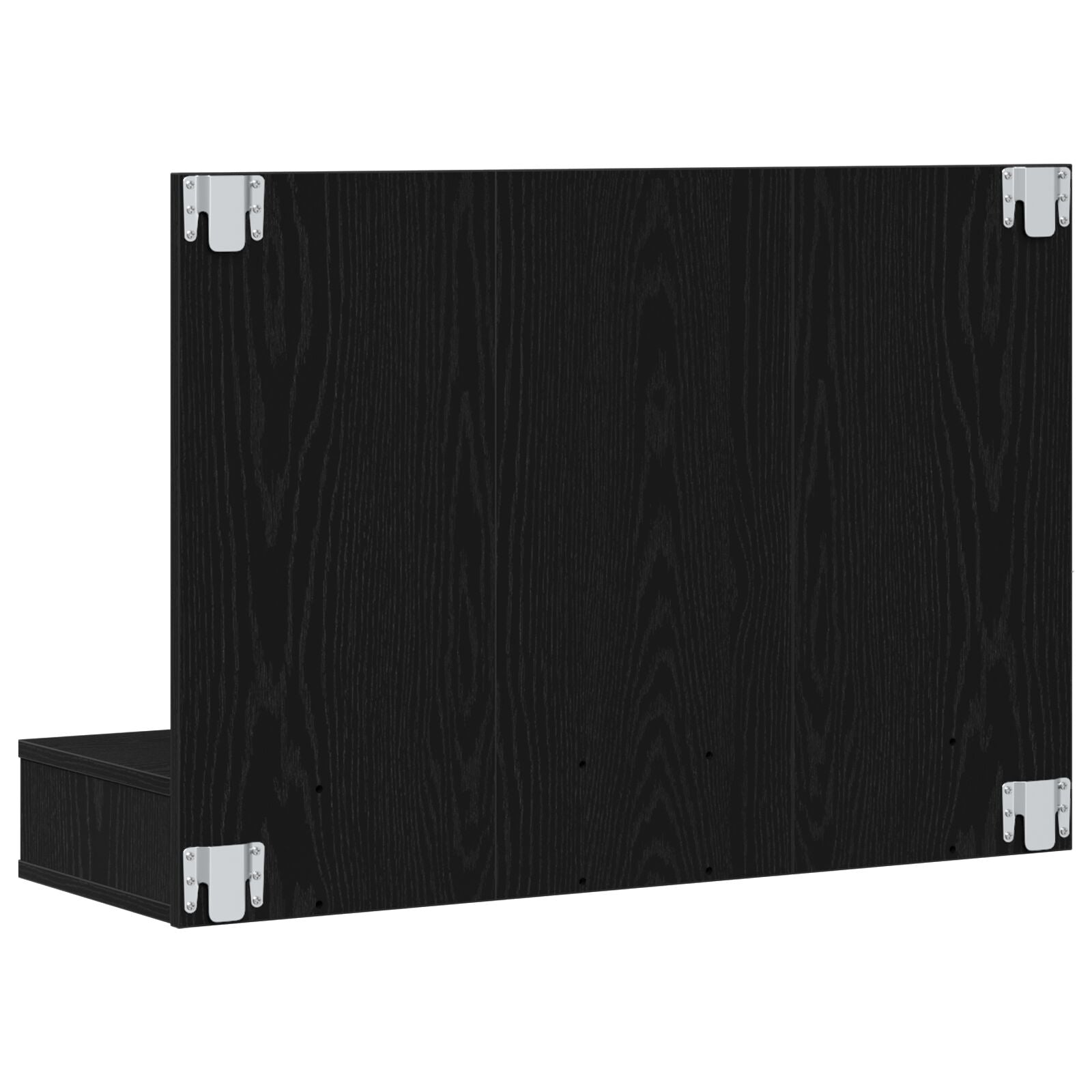 Armario Espejo LED en Roble Negro - 90x31.5x62 cm V1797 Vetonek