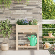 Macetero de Jardín con Rejillas 71x37x76 cm de Madera Sólida de Abeto V0678 Vetonek