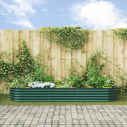 Huerto Elevado Verde 320x80x44 cm de Acero Galvanizado V3573 Vetonek