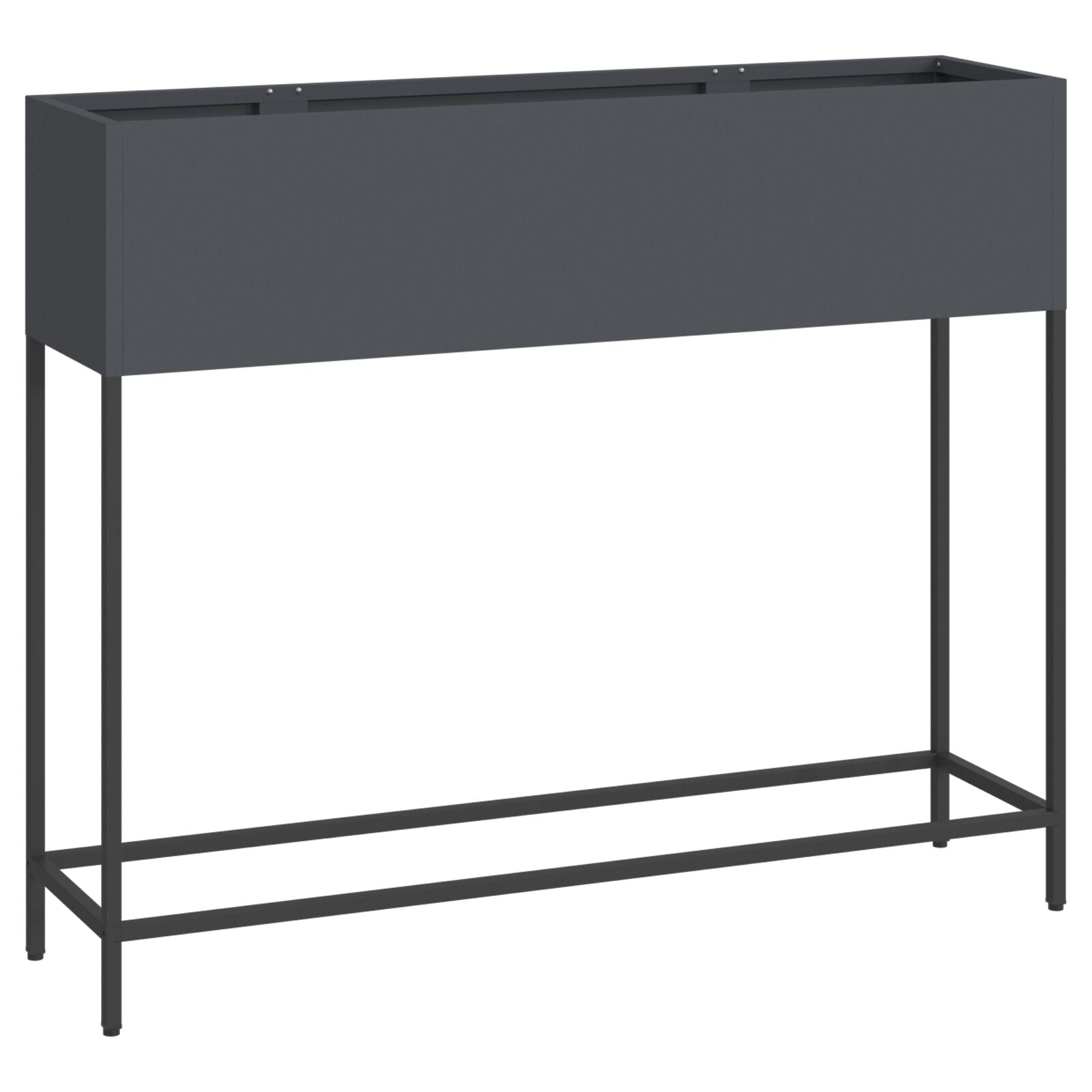 Jardinera Elevada 100x26x82 cm Acero Antracita V9661 Vetonek