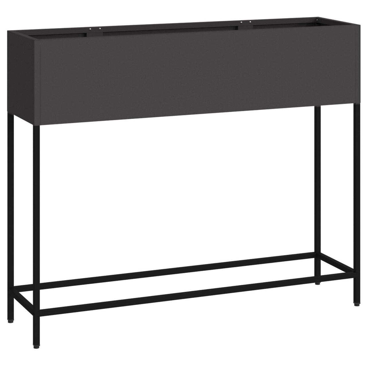 Raised Garden 100x26x82 cm Black Steel V9647 Vetonek