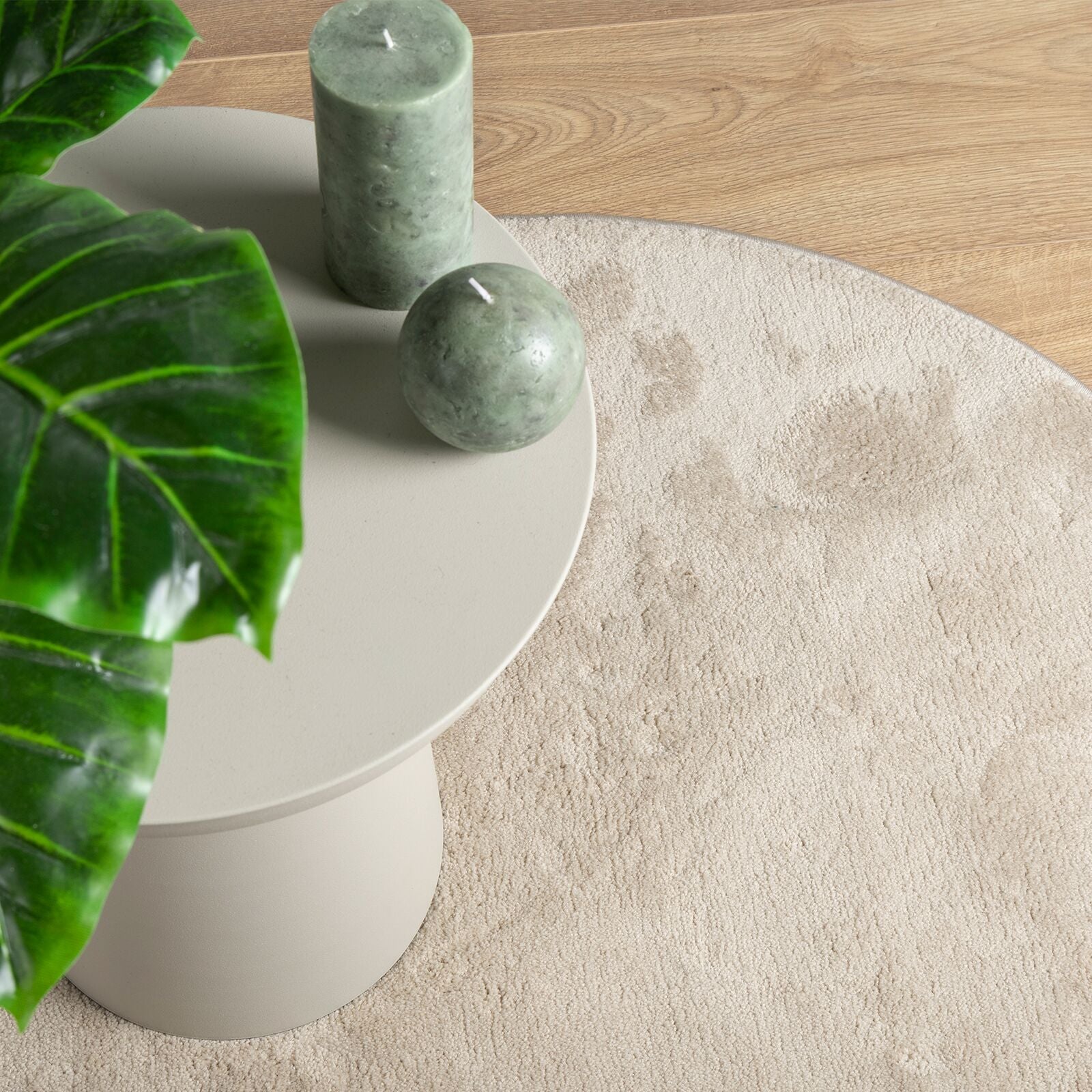 Alfombra  ""HUARTE"" de pelo corto, suave y lavable beige 120x170 cm V5273 Vetonek