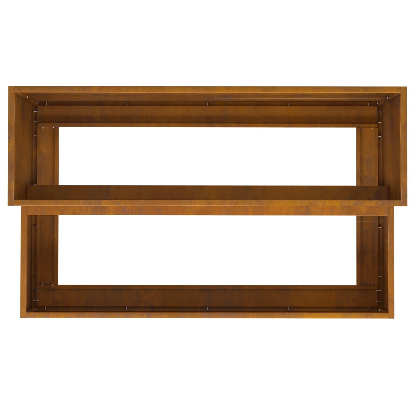 Macetero  de 2 Niveles 100x60x45 cm Acero Envejecido V9630 Vetonek