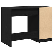 Bureau en Chêne Noir - 100x50x75 cm - En Bois Ouvré V1773 Vetonek