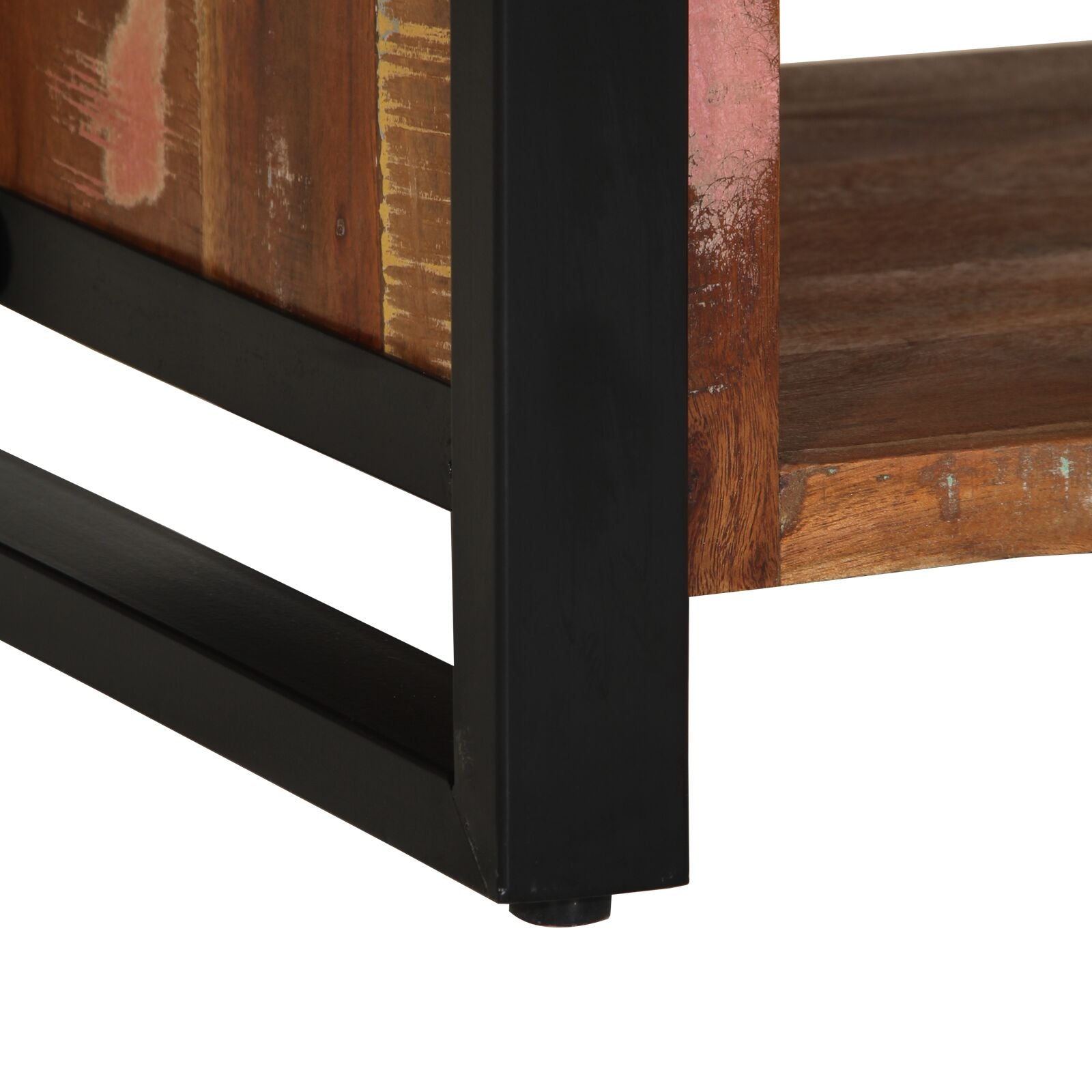 Multicolor shoe bench 100x40x50 cm Reclaimed wood V9751 Vetonek