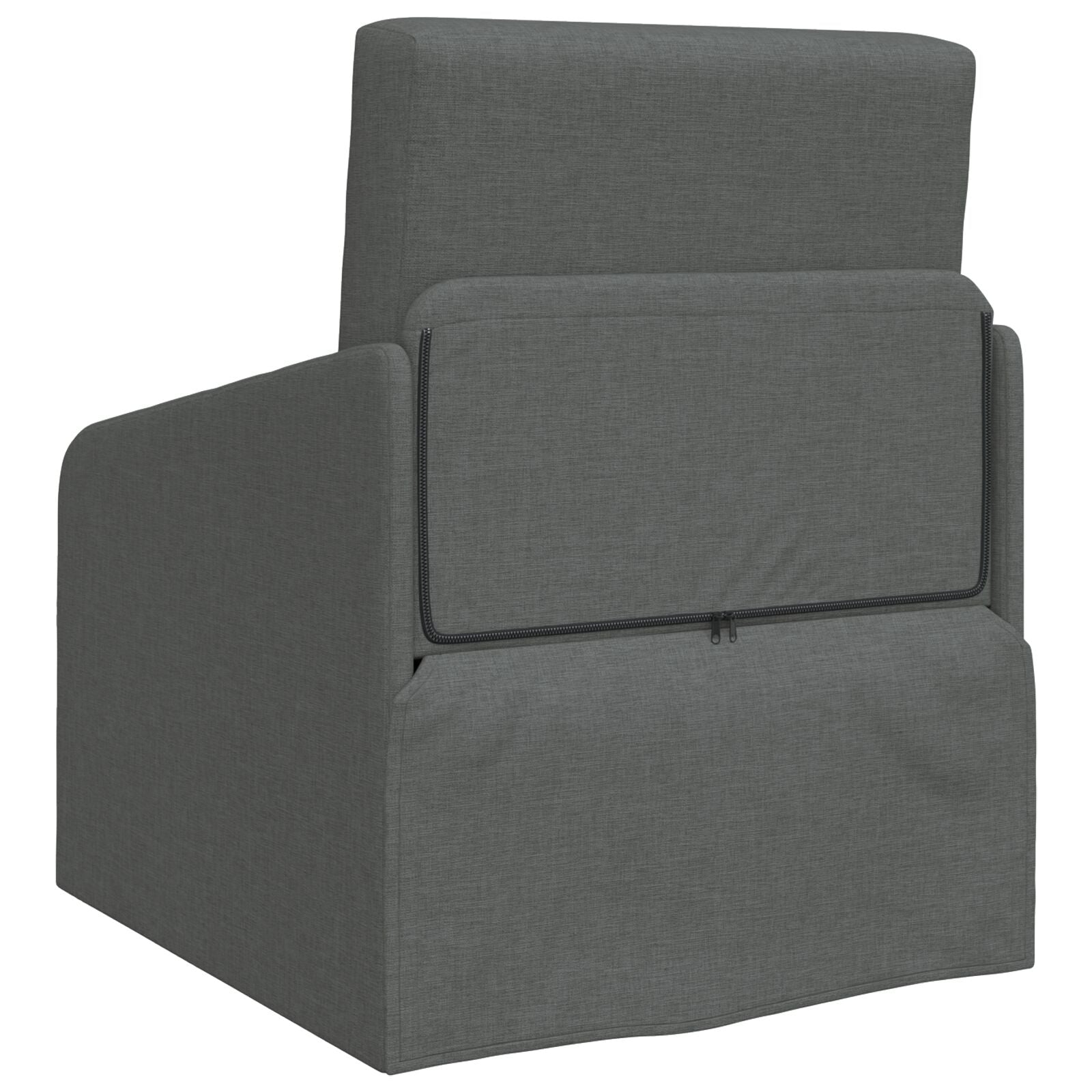 Sofá Cama de Piso  2-en-1 Gris Oscuro 65x80x83 cm Tela V5586 Vetonek