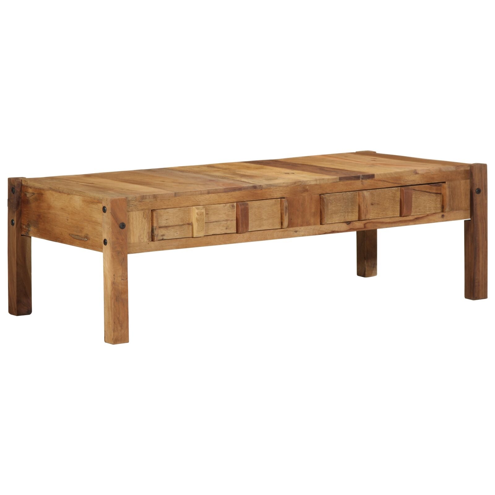 Table basse 110x55x35 cm bois massif recyclé V1690 Vetonek
